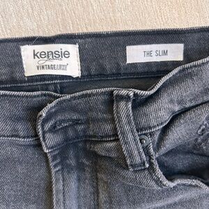 Kensie Women's Skinny Jeans in Dark Gray